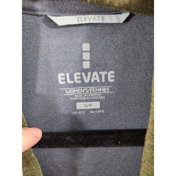 Elevate Womens S Green Wool Blend Long Sleeve Draped Open Front Cardigan Pockets - Picture 5 of 7